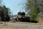 NS 1142 leads train 350 around the curve at Fetner